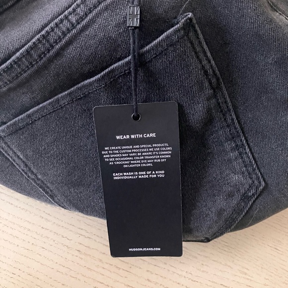 Hudson Jeans Women’s Dark Gray High Rise Straight Leg Jeans Size 10 Inseam 28.5” - Picture 5 of 8